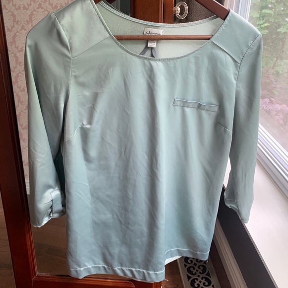 Dynamite satin quarter sleeve shirt - Picture 1 of 6